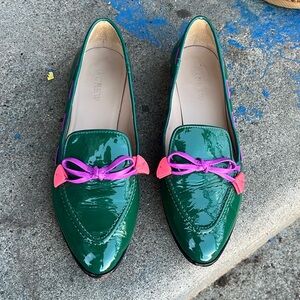 Rare j crew Patent leather flats size 7
